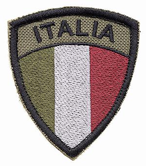 ITALIAN LOW VISIBILITY EMBROIDERED PATCH