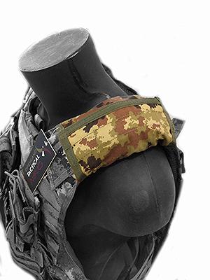 ITALIAN CAMO SHOULDER PROTECTION FOR PLATE CARRIERS AND COMBAT JACKETS